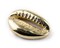 TheBeadChest Gold Cowrie Shells (Set of 5): Metal Beads for DIY Crafts & Jewelry-Making Inspired by African Sea Shells